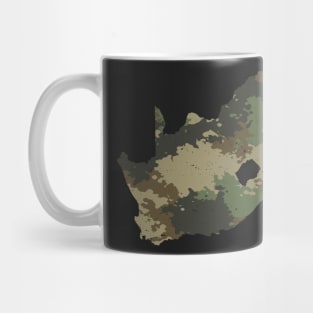 South Africa Map Camo Pattern African Safari Camouflage Mug